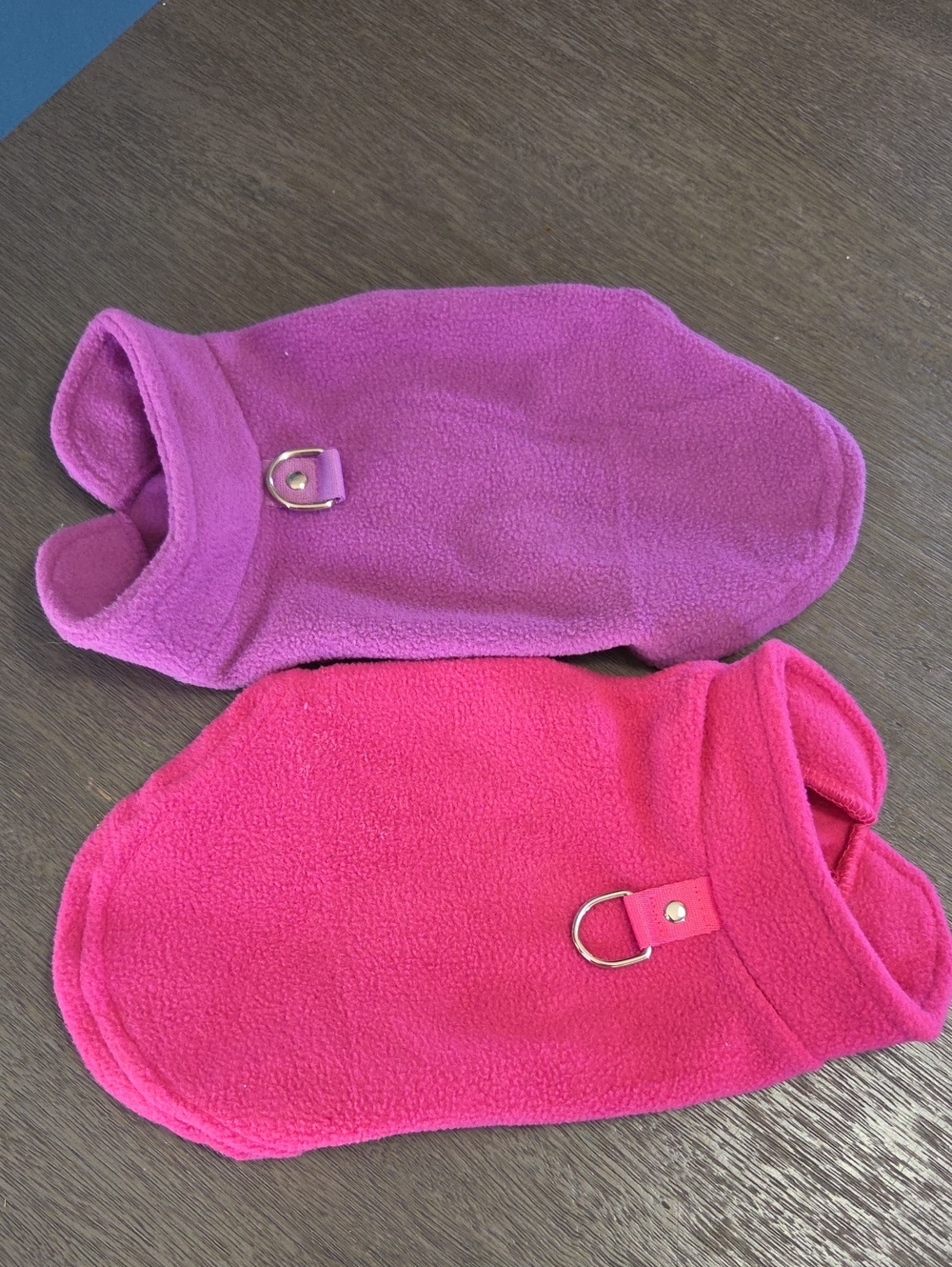 Small Hot Pink & Magenta Fleece Dog Sweaters Vest Harness